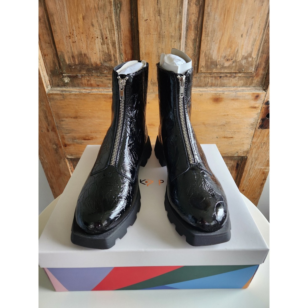 NIB Womens Katy Perry The Darling Combat Boot Black Size 10M Goth Rock